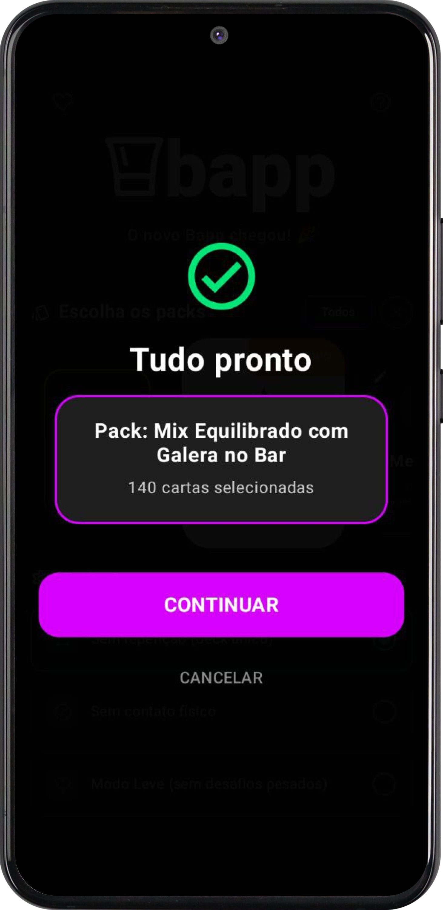 Pergunta Nível de Bagunça