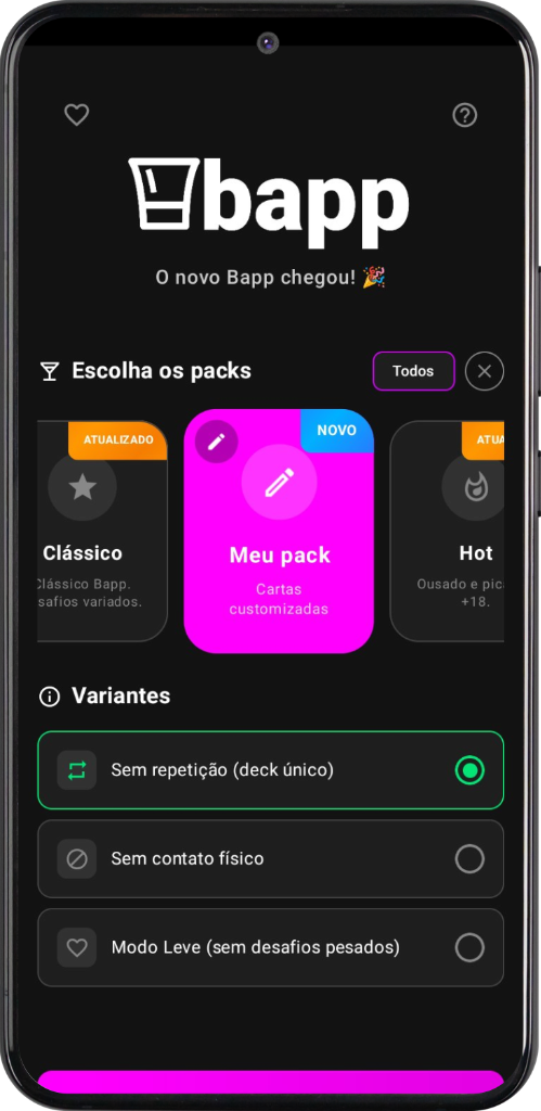 Meu Pack Interface